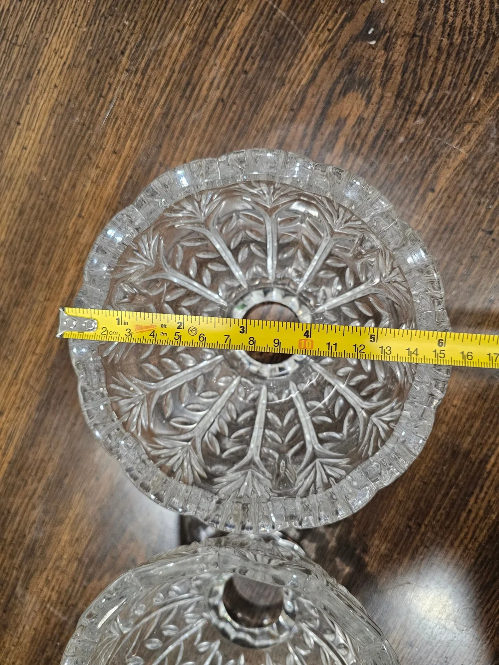 Vintage Crystal Clear 5th Avenue Portico Fairy Lamp SHADES ONLY SET OF 2